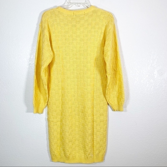 Vintage Latidudes Knit Sweat Midi Dress Small - Picture 2 of 6